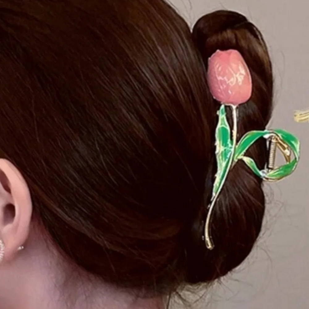 💛▪️ Piper K▪️ gorgeous metal floral hair claw clips set of 2